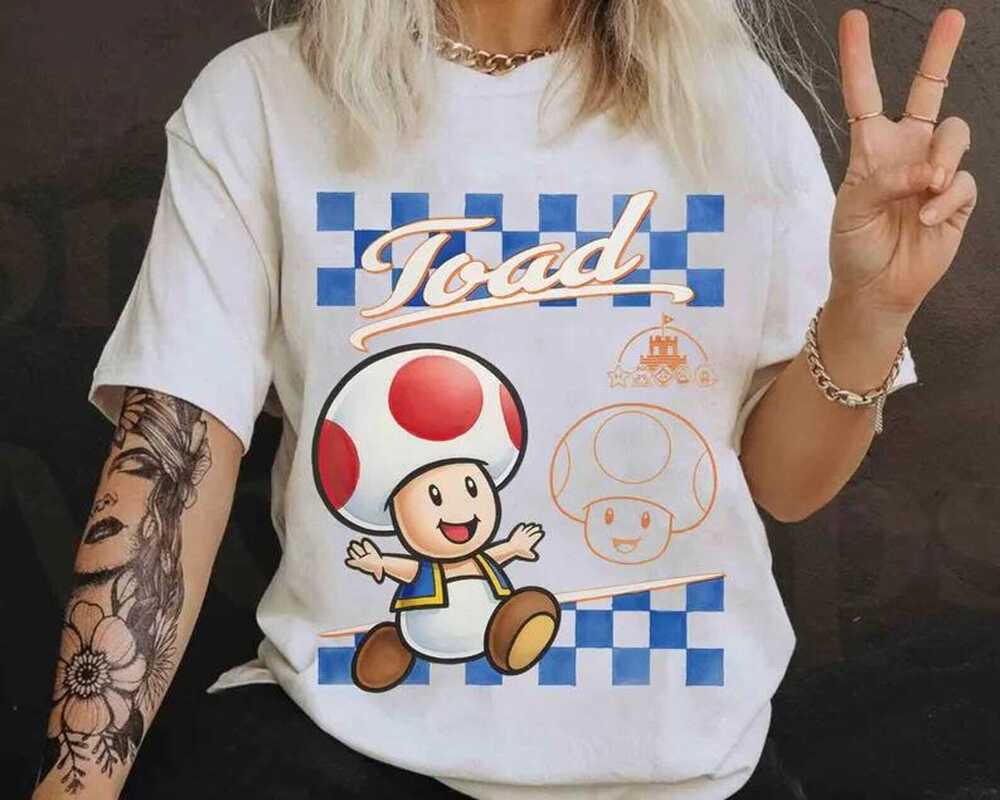 Super Mario Toad Shirt,Christmas Party Mario Shirt